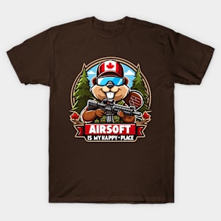 Airsoft is my Happy Place - Beaver T-Shirt